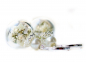 Preview: Ohrringe - Weiße Blüten in Glaskugel